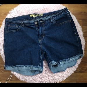 OLD NAVY DARK WASH SWEETHEART JEAN SHORTS